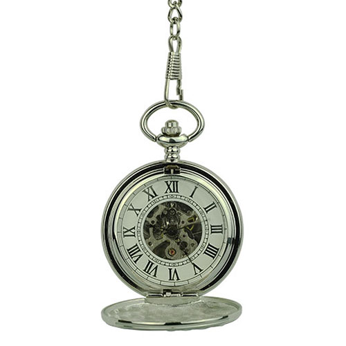 Silver Victorian Double Hunter Fob Watch