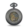 Clear View Half Hunter Pewter And Gold Pocket Watch product image