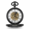 Clear View Half Hunter Pewter And Gold Pocket Watch product image