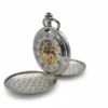 Polished Silver Full Hunter Pocket Watch product image