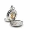 Polished Silver Full Hunter Pocket Watch product image