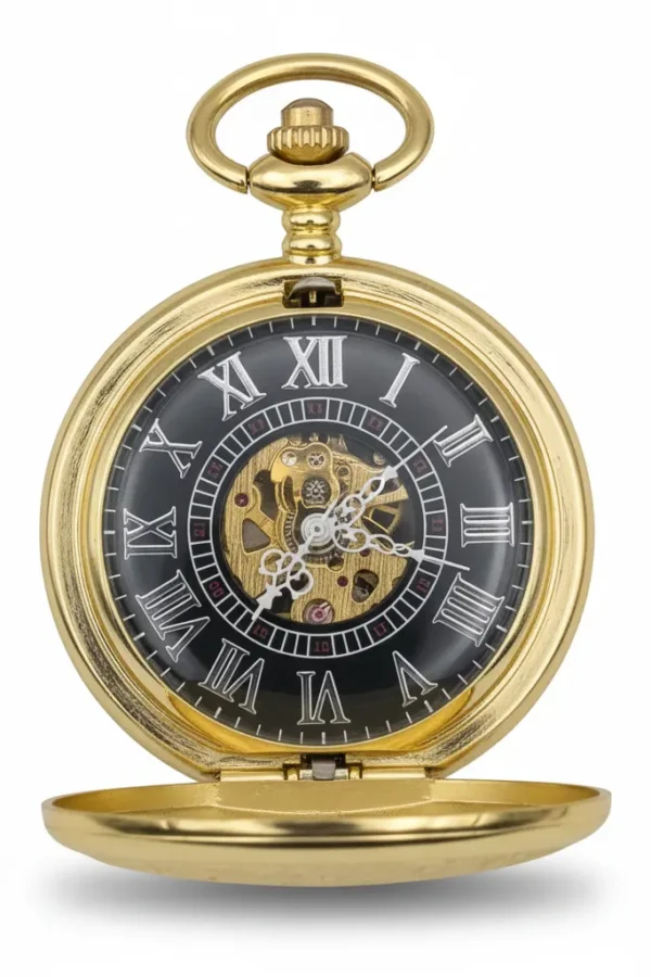 FAC-017-pocket-watch-3 Regal Gold Hunter Pocket Watch product image