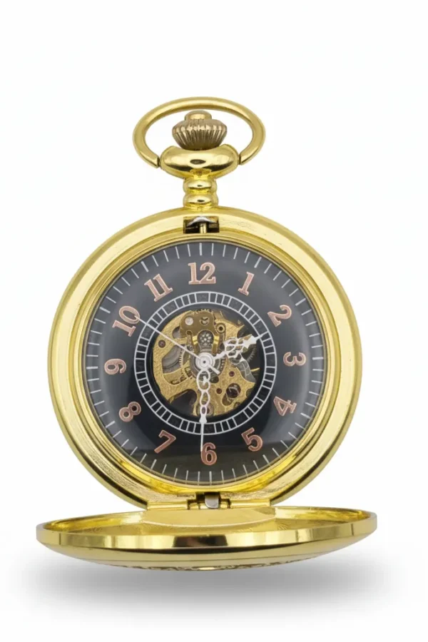 FAC-018-pocket-watch-3 Intricate Gold Ring Half Hunter Pocket Watch product image