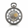 Double Silver Roman Numeral Pocket Watch product image