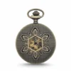 Brass Flower Half Hunter Pocket Watch product image
