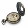 Brass Flower Half Hunter Pocket Watch product image