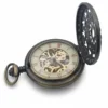 Brass Mini Heart See Through Half Hunter Pocket Watch product image