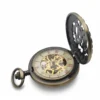 Red Numeral Brass "Dad" Half Hunter Pocket Watch product image