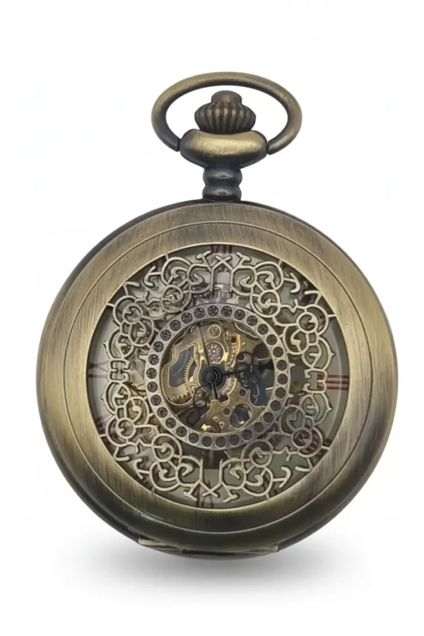 Brass Ringlet Half Hunter Pocket Watch product image