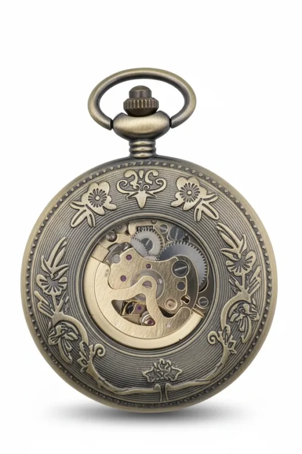 FAC-039-pocket-watch-1 Brass Flamingo Pocket Watch | FOB & Co product image