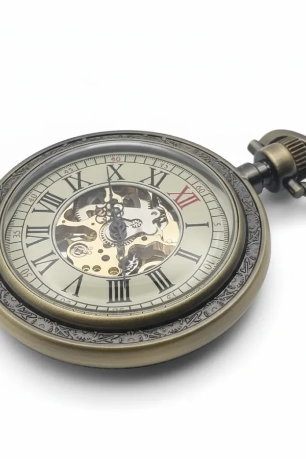 FAC-048-pocket-watch-3 Brass Ringed Pocket Watch | FOB & Co product image