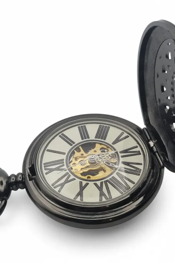 FAC-052-pocket-watch-4 Inter Weaving Arches Half Hunter Pocket Watch product image