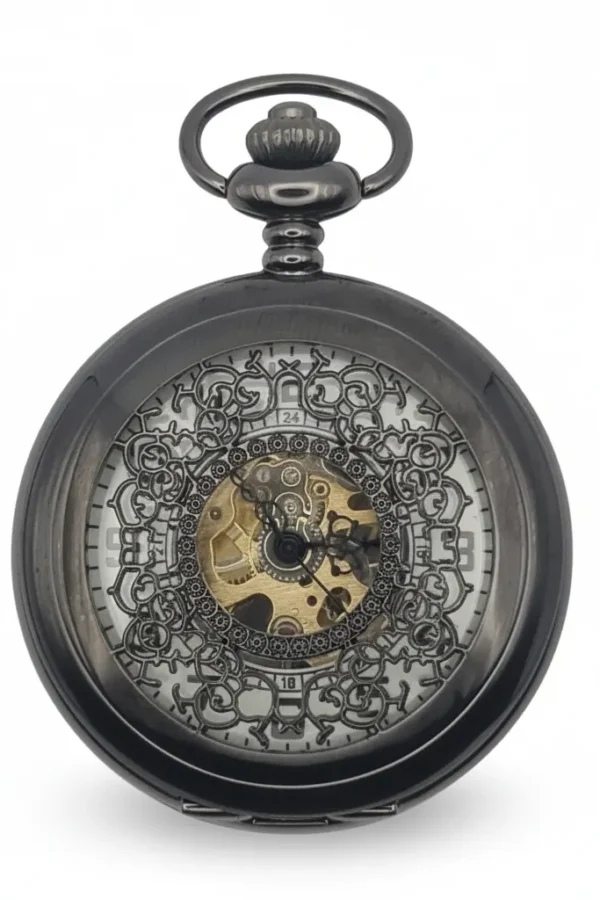 FAC-055-pocket-watch-2 Glow Faced Half Hunter Pocket Watch product image