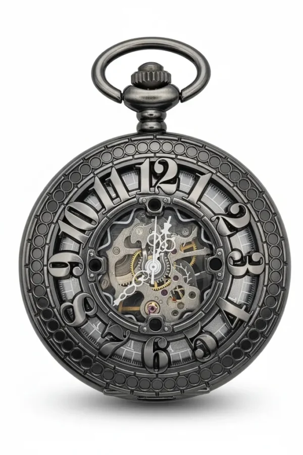FAC-056-pocket-watch-2 Big Number Half Hunter Pocket Watch product image