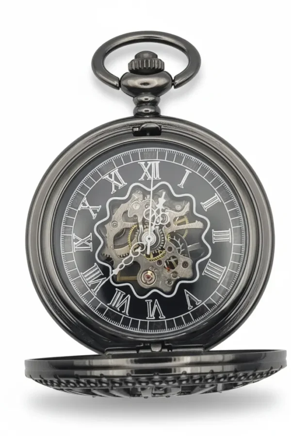 FAC-056-pocket-watch-3 Big Number Half Hunter Pocket Watch product image