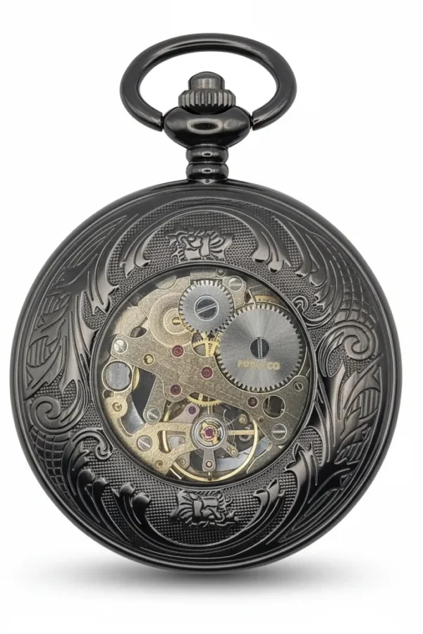FAC-059-pocket-watch-1 Daisy Flower Half Hunter Pocket Watch product image
