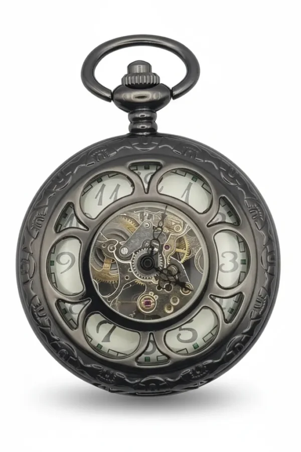 Daisy Flower Half Hunter Pocket Watch product image