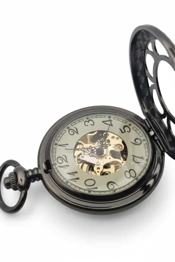 FAC-059-pocket-watch-4 Daisy Flower Half Hunter Pocket Watch product image