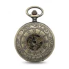 Dark Metal Rolling Half Hunter Pocket Watch product image