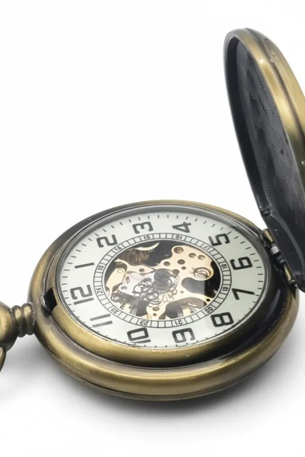 FAC-071-pocket-watch-4 Orange And Brown Jewelled Hunter Pocket Watch product image