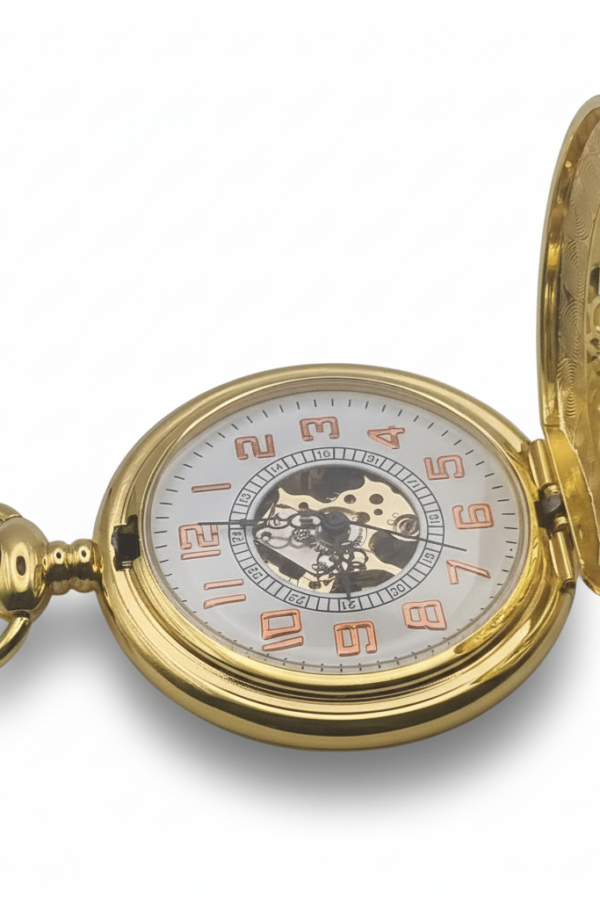 FAC-074-pocket-watch-4 Gold Ringlet Half Hunter Pocket Watch product image