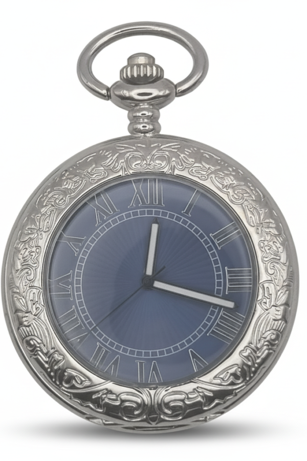 FAC-078-pocket-watch-1 Black Faced Half Hunter Pocket Watch product image