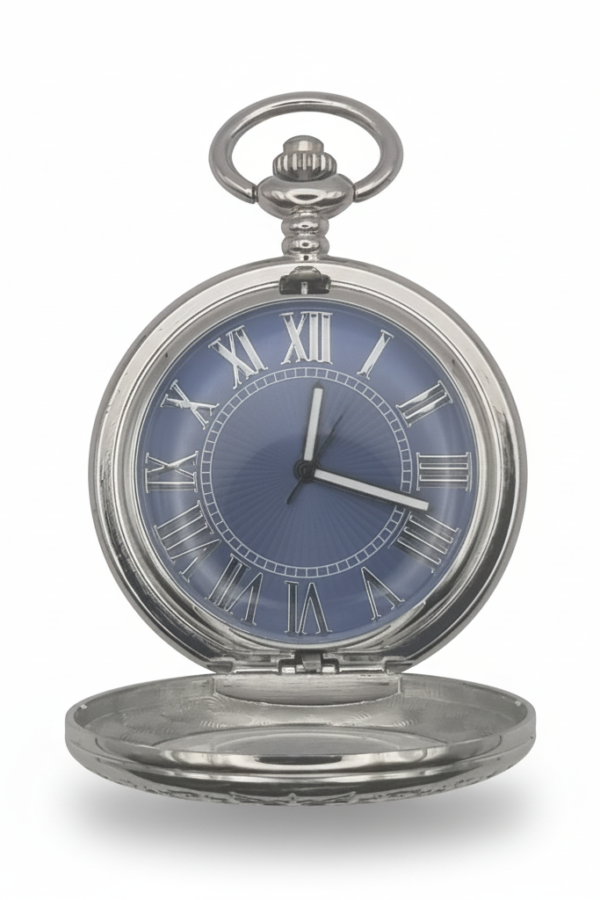 FAC-078-pocket-watch-2 Black Faced Half Hunter Pocket Watch product image