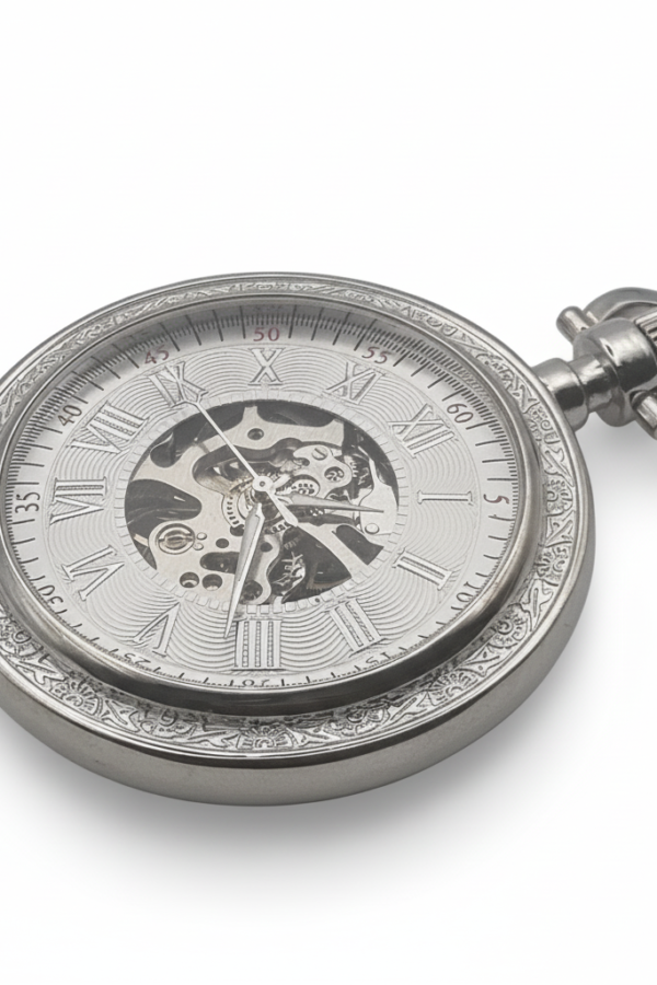 FAC-079-pocket-watch-3 Silver Ring Pocket Watch | FOB & Co product image