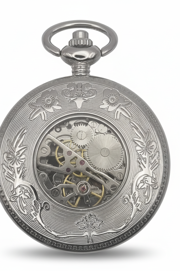 FAC-084-pocket-watch-2 Plant Life Half Hunter Pocket Watch product image