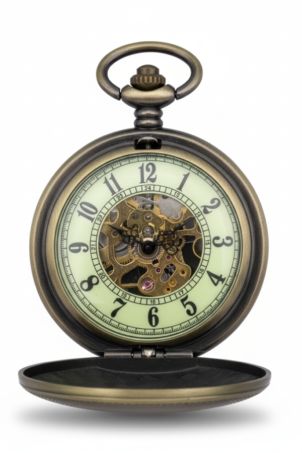 FAC-086-pocket-watch-3 Brass Regal Pocket Watch | FOB & Co product image