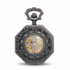 Black Octagon Half Hunter Pocket Watch product image