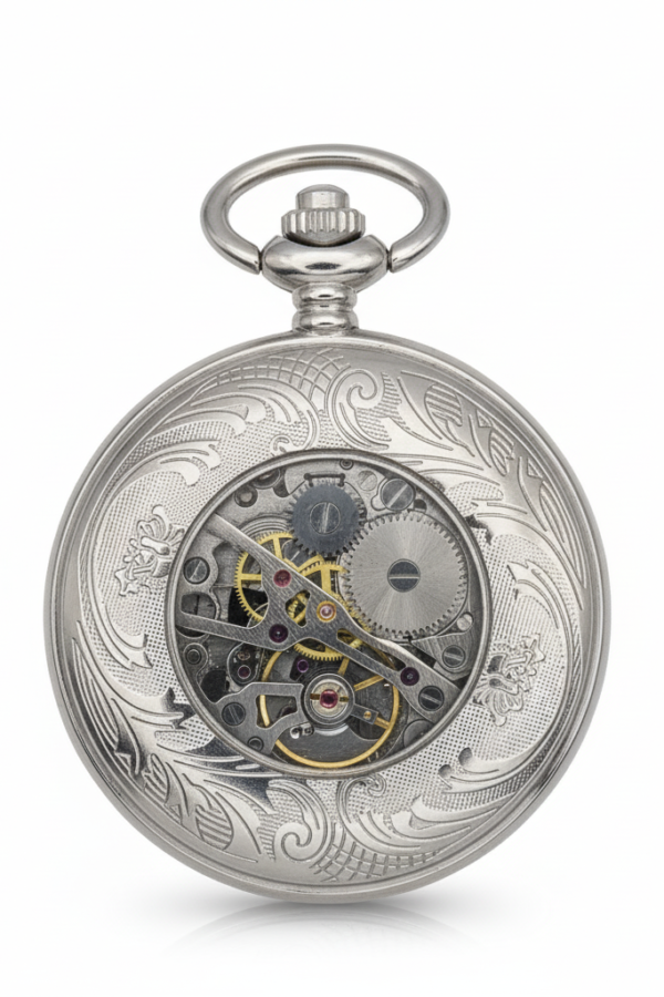 FAC-100-pocket-watch-2 Silver Streak Hunter Pocket Watch product image