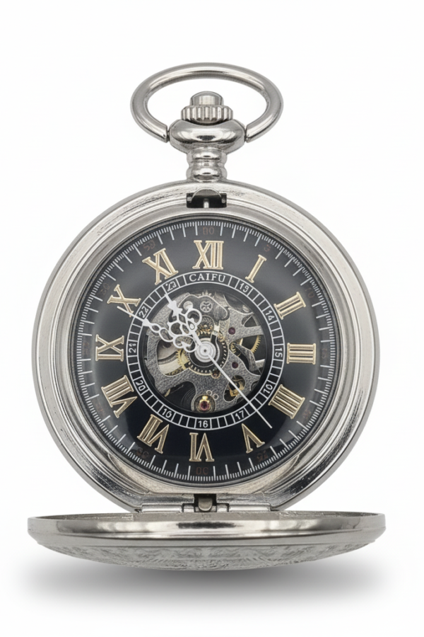 FAC-100-pocket-watch-3 Silver Streak Hunter Pocket Watch product image