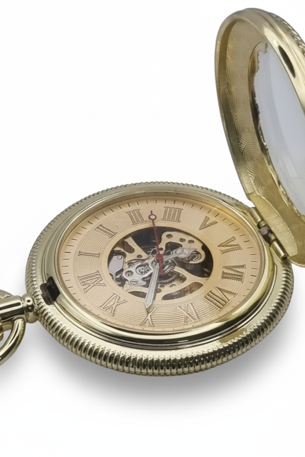 FAC-144-pocket-watch-4 Gold Rope Hunter Fob Watch | FOB & Co product image