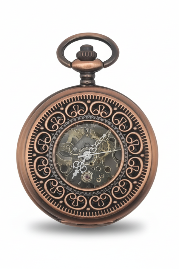 Bronze Greek Symbol Half Hunter Pocket Watch product image