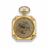 Gold Squircle Open Face Pocket Watch product image