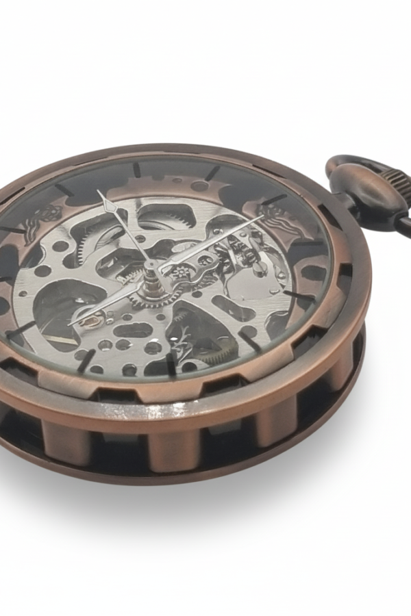 FAC162-pocket-watch-3 Brass Gear Open Face Pocket Watch product image