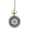 Hunter Pocket Watch Covered In Blue And Simulated Diamonds AU image 1