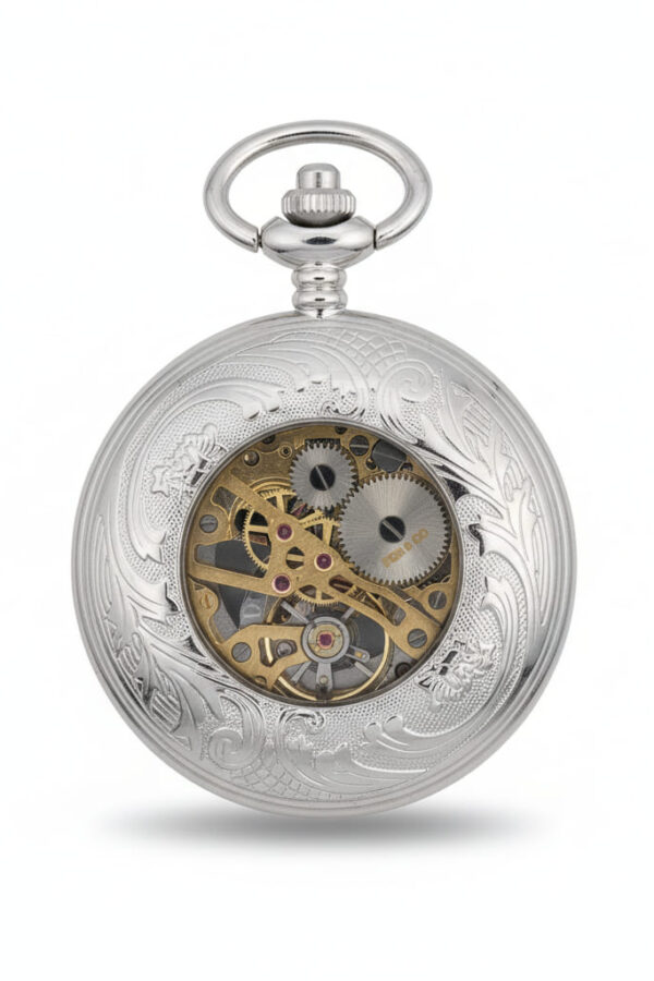 Polished Silver Half Hunter Pocket Watch AU image 3 Polished Silver Half Hunter Pocket Watch AU image 3