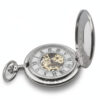 Polished Silver Half Hunter Pocket Watch AU image 2