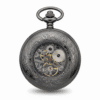 Polished Black Half Hunter Pocket Watch AU image 4