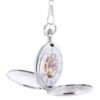 Roman Numeral Half Hunter See-through Pocket Watch AU image 3