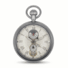 Silver Mechanical Open Dial Pocket Watch AU image 1