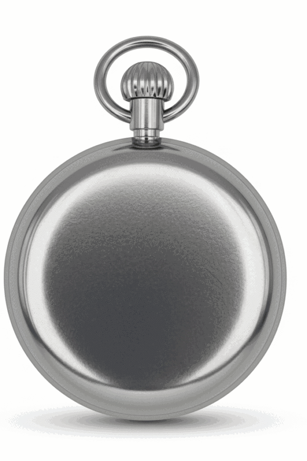 Silver Mechanical Open Dial Pocket Watch AU image 3 Silver Mechanical Open Dial Pocket Watch AU image 3