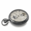 Silver Mechanical Open Dial Pocket Watch AU image 2