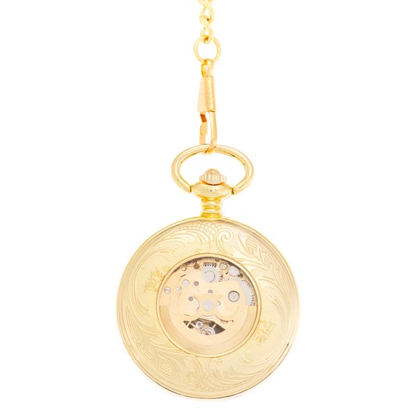 Smooth Gold Full Hunter Pocket Watch AU image 3 Smooth Gold Full Hunter Pocket Watch AU image 3