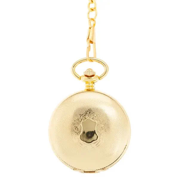 Smooth Gold Full Hunter Pocket Watch