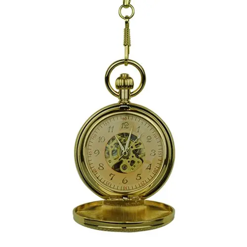 Gold Vintage Car Hunter Pocket Watch