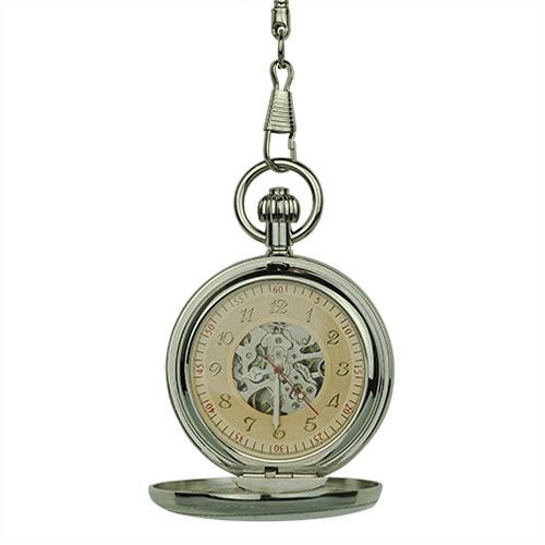 Polished Silver Double Hunter Fob Watch AU image 4 Polished Silver Double Hunter Fob Watch AU image 4