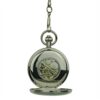 Polished Silver Double Hunter Fob Watch AU image 6